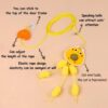 61WYrPpXj0L._SL1500_.jpg Sunkizzrs® Hanging Swing Catnip Toy - Interactive Cat Teaser Toy - Elastic Rope Design Cats Rotatable Edible Mint Natural Healthy Teeth Cleaning Chew Claw Toy for Cat/Kitten (Chicken)