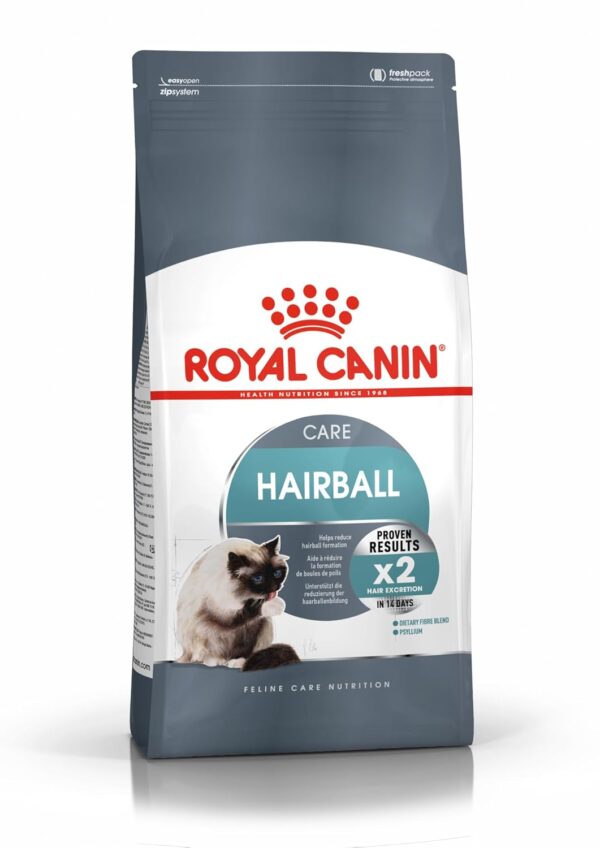 Royal Canin Hairball Care for Cats, 400 Grams, Dry Food, Dietary Fiber Blend, Provides 2X Hair Excretion, Proven Results in 14 Days