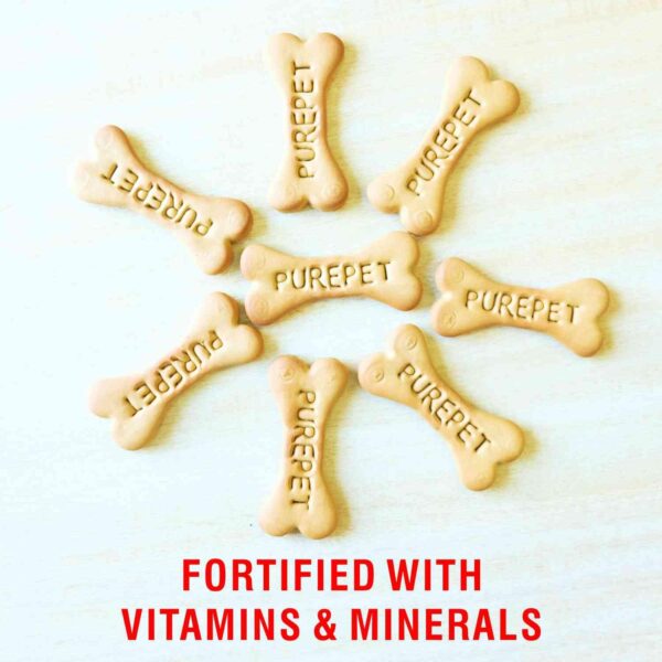 PUREPET Dog Biscuit Treats 100% Vegetable Flavour for All Life Stages 800Gm Pack