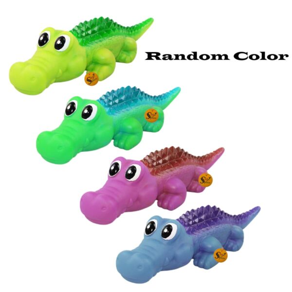 61XoiqUv1lL._SL1200_.jpg Sage Square Durable, Interactive Dog Squeaky Crocodile Toy with Built-in Squeaker for Tugging, Fetching and Cleaning Teeth. Suitable, Keeps Dogs Happy (Random Colour)
