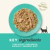 61Z2NC9ipYL._SL1000_.jpg Applaws Natural Premium Wet Cat Food for Adult Cats, Tuna Fillet with Whole Anchovy in Broth Pack of 4 x 70g Pouches
