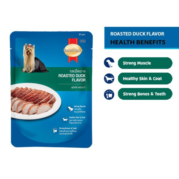 Adult Wet Food, Roasted Duck POUCHE 80G, Pack of 12 (80G X 12, 960G)