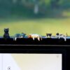5Pcs Car Decor Accessories, Car Toys for Car Interior, Sleeping Cat Figurines for Rearview Mirror Home Office Any Occasion