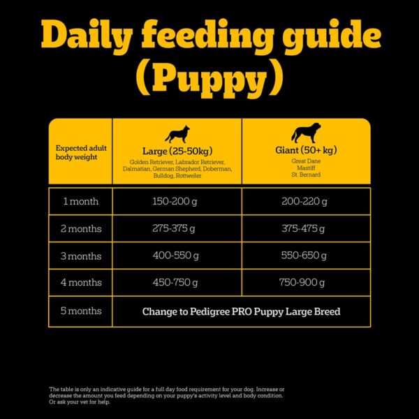 Pedigree PRO Mother & Pup Starter Large Breed, 1.2 kg Dry Dog Food, Vet Trusted Brand, Expert Nutrition, Quality Protein, 33% More Nutrients (3-12 Weeks)