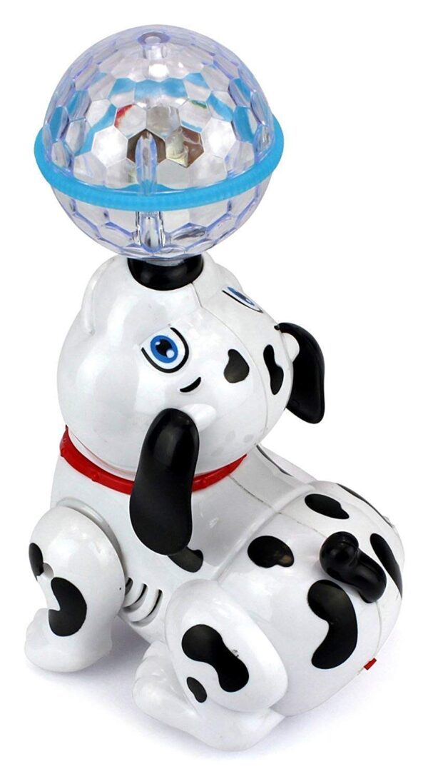 VGRASSP Dancing Dog Toy for Kids Babies with Music and 3D Flashing LED Light Ball - Cute Animal Puppy Gift for Boys and Girls