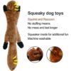 The Pets Company No Stuffing Plush Puppy, Dog Chew Toy Squeaky Crinkle Crackle, Durable Toys for Dogs, Interactive Pet Chew Toys for Small Medium Large Breeds, Boredom Buster - Fox (44 Cms)
