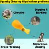 61cSaGVZzUL._SL1080_.jpg Sage Square Dog Squeaky Chicken Leg Colorful Rubber Toy for Safe Fun & Entertainment - Perfect for Dogs, Puppies, Cats & Kittens, This Toy Will Keep Your pet Engaged, stimulated & Happy