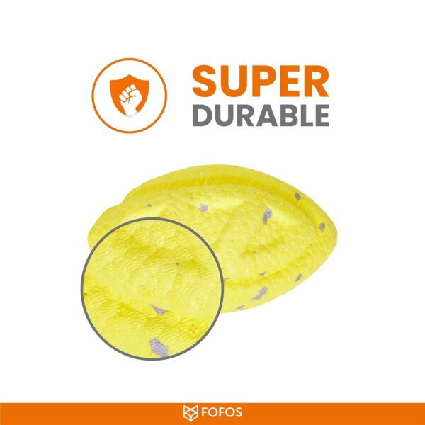 61dmvSJ1FcL._SL1500_.jpg BarkButler x FOFOS Super Durable Rugby Ball Dog Toy - Chew Toys for Dogs, Dog Toys for Large Dogs (5-30kgs) - Yellow