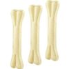 61e2wdK-1zS._SL1500_.jpg Pressed Dog Bone 6 inches Bones Medium to Adult Dog Chew Treat, Chicken Flavor - Pack of 3