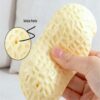 61e7DUzVesL._SL1080_.jpg Peanut Shaped TRP Dog Squeaky Interactive Toy Width for Training, Exercise, chew Toy (12.5 X 5.5 Centimeters, Natural)