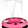 PSK PET MART Pet Interactive Kitten Toys Roller Tracks with Spring Teaser MousePet Toy with Exercise Balls Teaser Mouse Toy Ideal for Playing and Chewing Cats & Small Pets