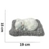 Sleeping Cat Plush Toy with Press Simulation Sound, Stuffed Cat Animal Fur Soft Toys with Sound for Kids Car Dashboard Cat & Office Desk Decoration