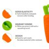 61fhByXaJKL._SL1500_.jpg RvPaws Veggie Series Carrot Squeaky Chew Toys for Dogs & Puppies| Medium & Large Breeds (Orange)