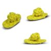 Foodie Puppies 3-in-1 Cotton Rope Chew Toy Combo for Small Dogs & Puppies | Durable, Safe Braided Rope Toys for Teething, Playing, Fetching & Training (2Knot, Carrot and Slipper) (Color May Vary)