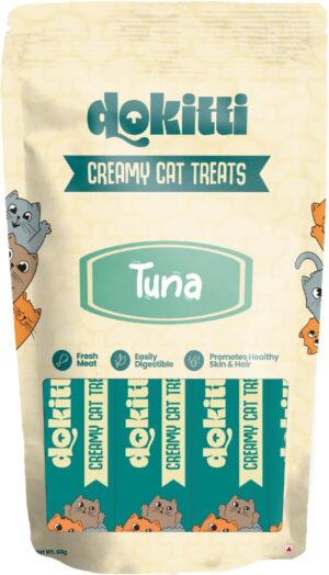 Cat Treat Tuna, 60g | Tuna Flavour | Smooth Creamy Treats for Cats and Kittens | Lickable Cat Food | Preservative Free | Rich in Protein | Healthy