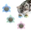 Catnip Wall Toys, Balls for Teeth Cleaning and Biting, Edible Licking Chew Toy, Rotatable Indoor Cat Toy (Green)