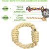 The Pets Company Natural Ring Dog Rope Toy for Puppy Teething, Rope Dog Toys for Small Dogs & Puppies