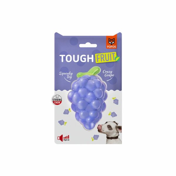 BarkButler x FOFOS Fruity-Bites Loud Grape- Chew & Squeaky Toys BarkButler x FOFOS Fruity-Bites Loud Grape- Chew & Squeaky Toys for Dogs, Dog Toys for Large Dogs (10-30kgs) - Purple