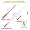 61lBdFFcS5L._SL1500_.jpg Qpets® Cat Teaser Toy,11 Pcs Cats Toys Set with 2 Retractable Teaser Wand & 5 Feather Teaser & 4 Worm Teaser for Kitten to Play Chase Activity Exercise
