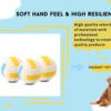 61lNOvEdN1L._SL1500_.jpg PremiumAV Squeaky Dog Ball Toy – Interactive Chew Toy for Small Dogs & Cats, Durable Fetch Ball with Loud Squeaker, Fun Sound Dog Toys for Training, Teething & Playtime, Volleyball Shape