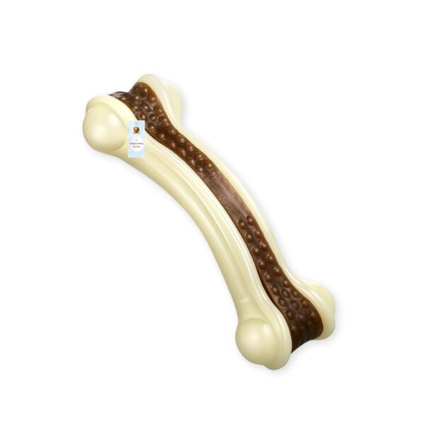Foodie Puppies Durable Nylon Bone with Treat Chew Toy for Dogs (Arched Treat Bone - Small) 10.5 cm | Non-Toxic, Safe & Long-Lasting | Ideal for Teething, Training & Aggressive Chewers of All Breeds