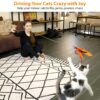 61nSYW6oTtL._SL1024_.jpg Qpets® Cat Teaser Toy,11 Pcs Cats Toys Set with 2 Retractable Teaser Wand & 5 Feather Teaser & 4 Worm Teaser for Kitten to Play Chase Activity Exercise