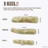 Goofy Tails Coffee Wood Dog Toys| Splinter Free, Caffeine Free, Dog Chew Toys | Natural, Safe Puppy Toy | Dental Care Toy for Dogs & Puppies | Small, 1 Piece