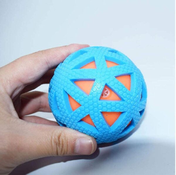 PSK PET MART Combo of 3 Squeaky Interactive Ball Toy for Dog/Puppy-Small-Multicolored