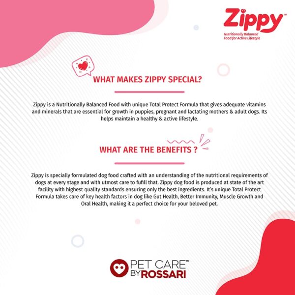 Zippy Starter Dry Dog Food - 1.2 Kg for Pregnant Mother & Weaning Puppy, Real Chicken & Vegetables, Nutritionally Balanced Dog Food for All Breeds, with Vitamins, Minerals, Probiotics & Salmon Oil