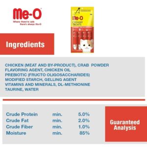 DynamicSales (India) Me-0 Creamy Treats for Cats of All Life Stages, 300g (Flavour: Crab)