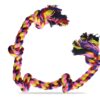 BOLTZ Cotton Rope Chew Toy for Dogs Large with 5 Chew Knots 25 Inch in Length