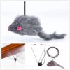 61s8gcBUyOL._SL1102_.jpg Qpets® Cat Teaser Toys, Cat Feather Toys, Hanging Cat Toys for Indoor Cats Interactive Elastic Rope, Cat Toys for Persian Cat Soft Toy with Plushed Mice Pendent