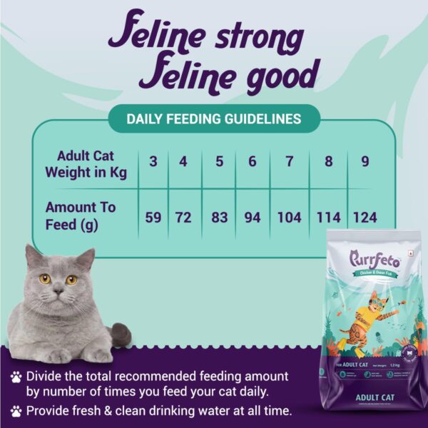 61tiNRIGqiL._SL1200_.jpg Adult Dry Cat Food | Chicken & Ocean Fish | 1.2 kg | 40% Reduction in Urinary Track Diseases |Anti Hairball Formula |Healthy Skin & Coat |Improves Digestive Health