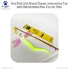61tsdqin19L._SL1024_.jpg A+a Pets' Cat Wand Teaser Interactive Toy with Feather Tail Play Toy for Cats, Puppies, and Small Animals (Caterpillar)