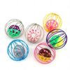 61ttFnEyRQL._SL1000_.jpg Cat Toys - 2pcs Interactive Cat Balls with Bell, Colorful Kitten Toys, Cute Caged Bell Rolling