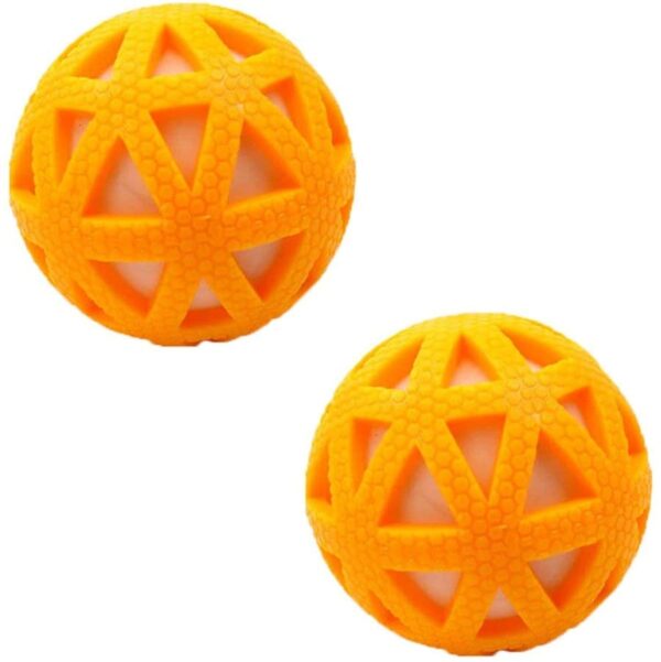 PSK PET MART Combo of 3 Squeaky Interactive Ball Toy for Dog/Puppy-Small-Multicolored