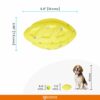 61vSyJ1RFgL._SL1500_.jpg BarkButler x FOFOS Super Durable Rugby Ball Dog Toy - Chew Toys for Dogs, Dog Toys for Large Dogs (5-30kgs) - Yellow