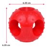 Meat Up Non-Toxic Rubber Hole Ball Toy, Puppy/Dog Teething Toy - 7.62 cm Pack