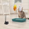61wSN1TRrhL._SL1024_.jpg Qpets® Cat Feather Toy, Cat Feathered Teasing Wand Toy Dual-Wire Flexible Teasing Wand Suction Cup Colored Feathered Floor