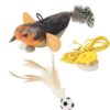 Cat Nip Bird Toys for Persian Cats, Interactive Laser Light Toys, 1 Set of Durable Feather for Indoor Cats, Engaging Playtime for Active