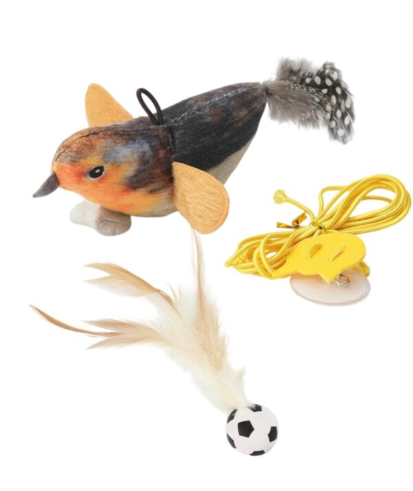Cat Nip Bird Toys for Persian Cats, Interactive Laser Light Toys, 1 Set of Durable Feather for Indoor Cats, Engaging Playtime for Active