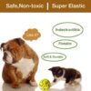 Qpets® 3 Inch Durable Bouncy Ball for Small, Medium, Big Dogs - High Elasticity TPU Dog Toy, Lightweight, Interactive, High Bounce - Molar Chew for Power Chewers