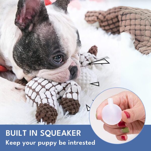 61zOZ414uUL._SL1000_.jpg Interactive Tough Plush Dog Toy – Squeaky Sound Soft Chew Toys for Dogs – Durable Toy for Small, Medium & Large Dogs (Sheep)