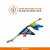 BarkButler x FOFOS S.O.S Flag Teaser Cat Toy - US Grade Organic Catnip, Multicoloured, Recycled Plastic Bottles, Jute Rope Interactive for Cats, Perfect as Kitten Toy