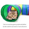 61zlmuKqYgL._SL1000_.jpg Qpets® 3 Way Rainbow Tunnel Cat Toys Pet Tube Collapsible Play Toy Kitten Toys Cat Playing Toys Indoor Outdoor Kitty Puppy Toys for Puzzle Exercising Hiding Training Toy