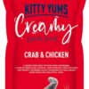 Kitty Yums Creamy Crab & Chicken Cat Treat (80g x12),960g Pack, All Life Stages