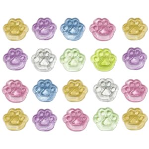 20PCS Taba Squishy Cat Paw, Squishy Toy, Taba Squishies, Mini Mixed Color Cat Paw Gift Bag Filler for Boys and Girls for Relaxing and Have Fun for Traveling and Training Attention
