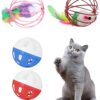 4 Pieces Cat Toys for Persian Cat, Interactive Flying Bird Toy for Kitten with Bell, Random Color Cat House Accessories, Cat Toy (Cute)