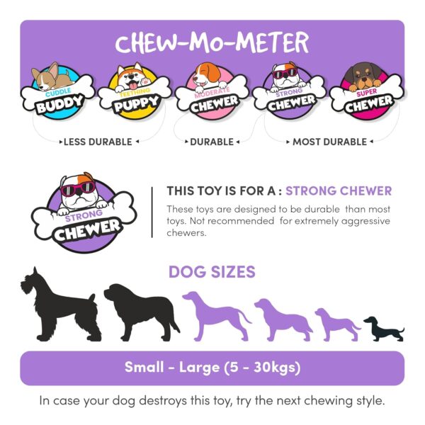 710OgisXxoL._SL1500_.jpg BarkButler x FOFOS Super Durable Rugby Ball Dog Toy - Chew Toys for Dogs, Dog Toys for Large Dogs (5-30kgs) - Yellow