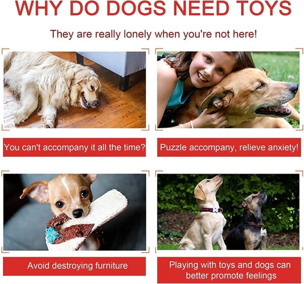 Dog Toy Set - Tail, Chew, Puppy Teething, Rope, Squeaky Toys for Small to Medium Dogs (Pack of 6)